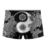 Yin And Yang Koi Carp Fish Print Men's Boxer Briefs