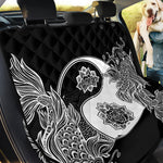 Yin And Yang Koi Carp Fish Print Pet Car Back Seat Cover