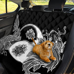 Yin And Yang Koi Carp Fish Print Pet Car Back Seat Cover