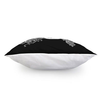 Yin And Yang Koi Carp Fish Print Pillow Cover