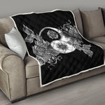 Yin And Yang Koi Carp Fish Print Quilt