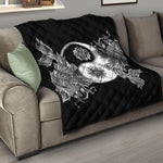 Yin And Yang Koi Carp Fish Print Quilt