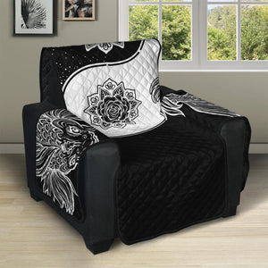 Yin And Yang Koi Carp Fish Print Recliner Protector