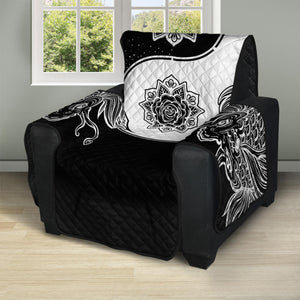 Yin And Yang Koi Carp Fish Print Recliner Protector