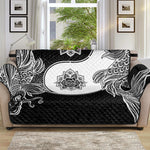 Yin And Yang Koi Carp Fish Print Sofa Protector