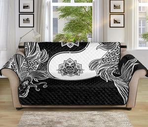 Yin And Yang Koi Carp Fish Print Sofa Protector