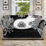 Yin And Yang Koi Carp Fish Print Sofa Protector