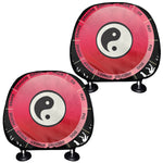 Yin Yang Chinese Zodiac Signs Print Car Headrest Covers