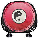 Yin Yang Chinese Zodiac Signs Print Car Headrest Covers