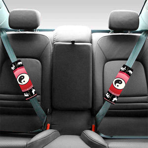 Yin Yang Chinese Zodiac Signs Print Car Seat Belt Covers