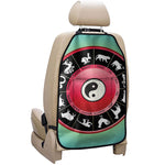 Yin Yang Chinese Zodiac Signs Print Car Seat Organizers