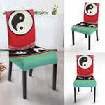 Yin Yang Chinese Zodiac Signs Print Dining Chair Slipcover