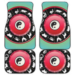 Yin Yang Chinese Zodiac Signs Print Front and Back Car Floor Mats