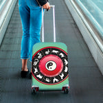 Yin Yang Chinese Zodiac Signs Print Luggage Cover