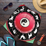 Yin Yang Chinese Zodiac Signs Print Men's Shorts