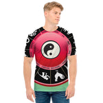 Yin Yang Chinese Zodiac Signs Print Men's T-Shirt