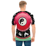 Yin Yang Chinese Zodiac Signs Print Men's T-Shirt