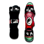 Yin Yang Chinese Zodiac Signs Print Muay Thai Shin Guard