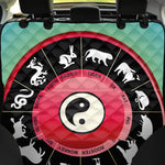 Yin Yang Chinese Zodiac Signs Print Pet Car Back Seat Cover