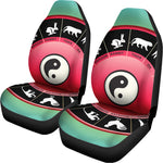 Yin Yang Chinese Zodiac Signs Print Universal Fit Car Seat Covers