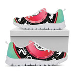 Yin Yang Chinese Zodiac Signs Print White Sneakers