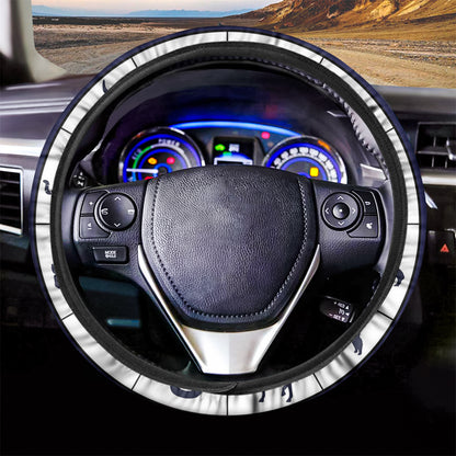 Yin Yang Chinese Zodiac Wheel Print Car Steering Wheel Cover