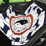 Yin Yang Chinese Zodiac Wheel Print Pet Car Back Seat Cover