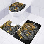 Yin Yang Owl Print 3 Piece Bath Mat Set