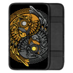 Yin Yang Owl Print Car Center Console Cover