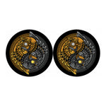 Yin Yang Owl Print Car Coasters