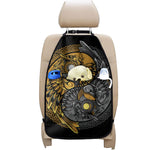 Yin Yang Owl Print Car Seat Organizers