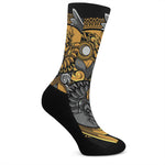 Yin Yang Owl Print Crew Socks