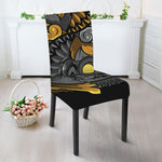 Yin Yang Owl Print Dining Chair Slipcover