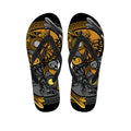 Yin Yang Owl Print Flip Flops