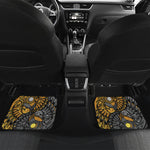 Yin Yang Owl Print Front and Back Car Floor Mats