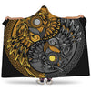 Yin Yang Owl Print Hooded Blanket