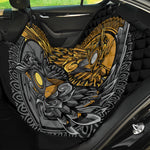 Yin Yang Owl Print Pet Car Back Seat Cover