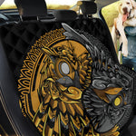 Yin Yang Owl Print Pet Car Back Seat Cover