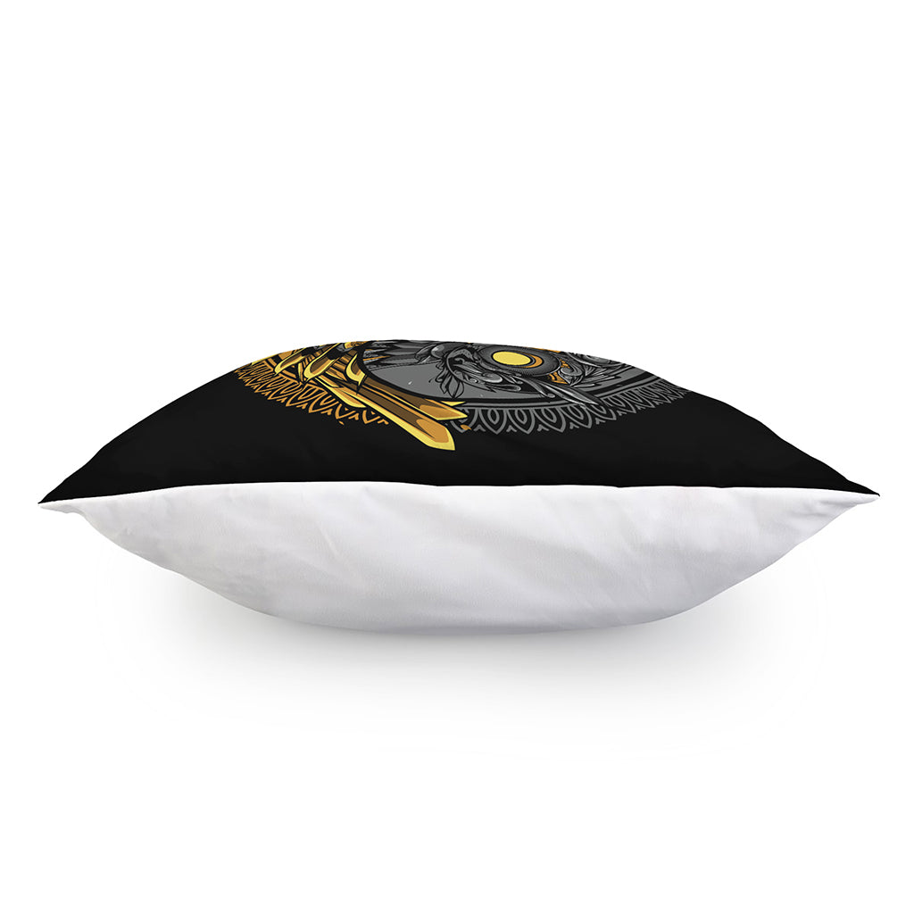 Yin Yang Owl Print Pillow Cover