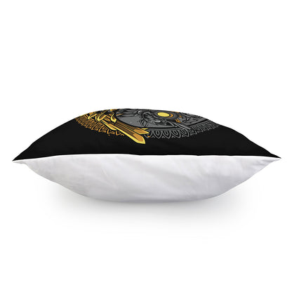 Yin Yang Owl Print Pillow Cover