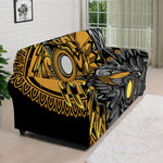 Yin Yang Owl Print Sofa Cover