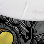 Yin Yang Owl Print Sofa Cover