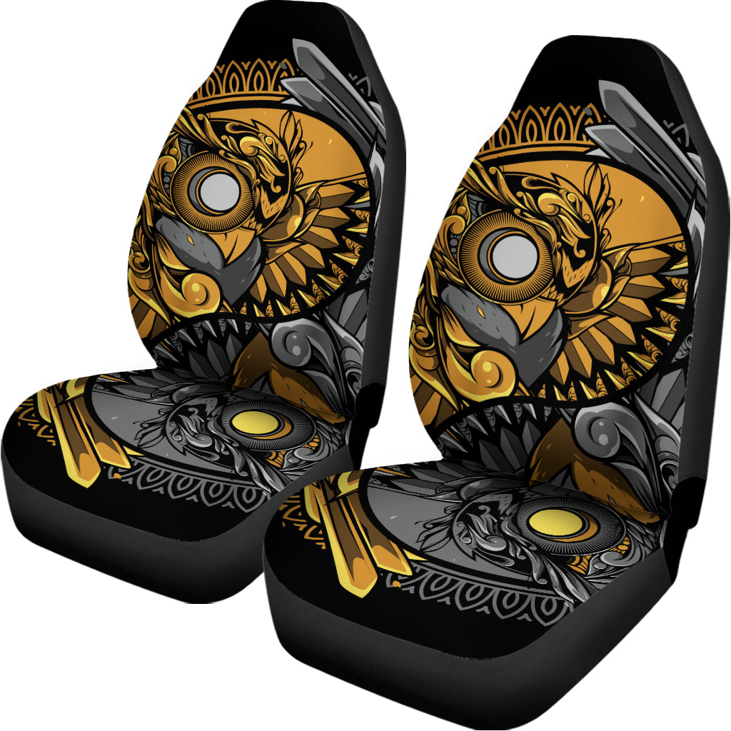 Yin Yang Owl Print Universal Fit Car Seat Covers