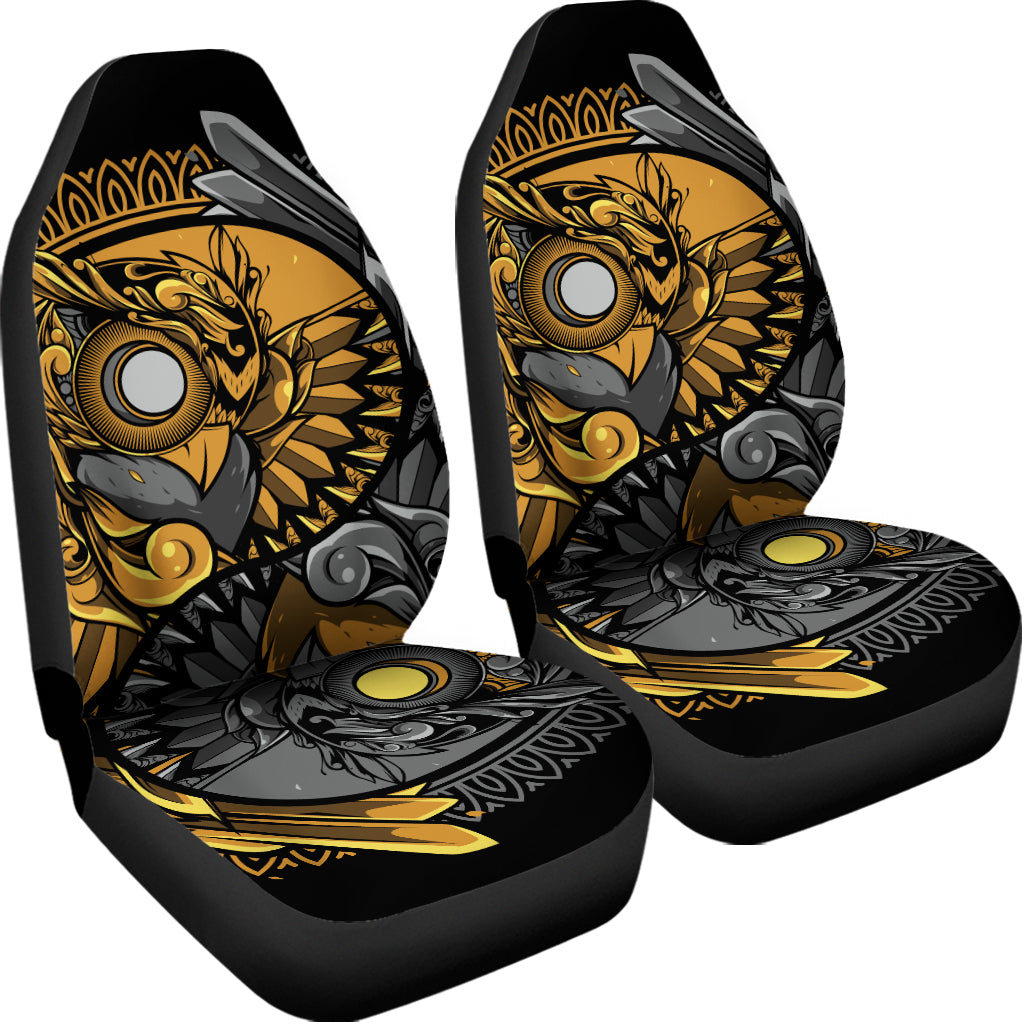 Yin Yang Owl Print Universal Fit Car Seat Covers