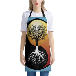 Yin Yang Tree Of Life Print Apron