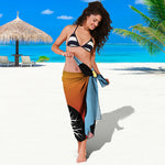 Yin Yang Tree Of Life Print Beach Sarong Wrap