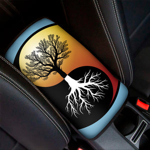 Yin Yang Tree Of Life Print Car Center Console Cover