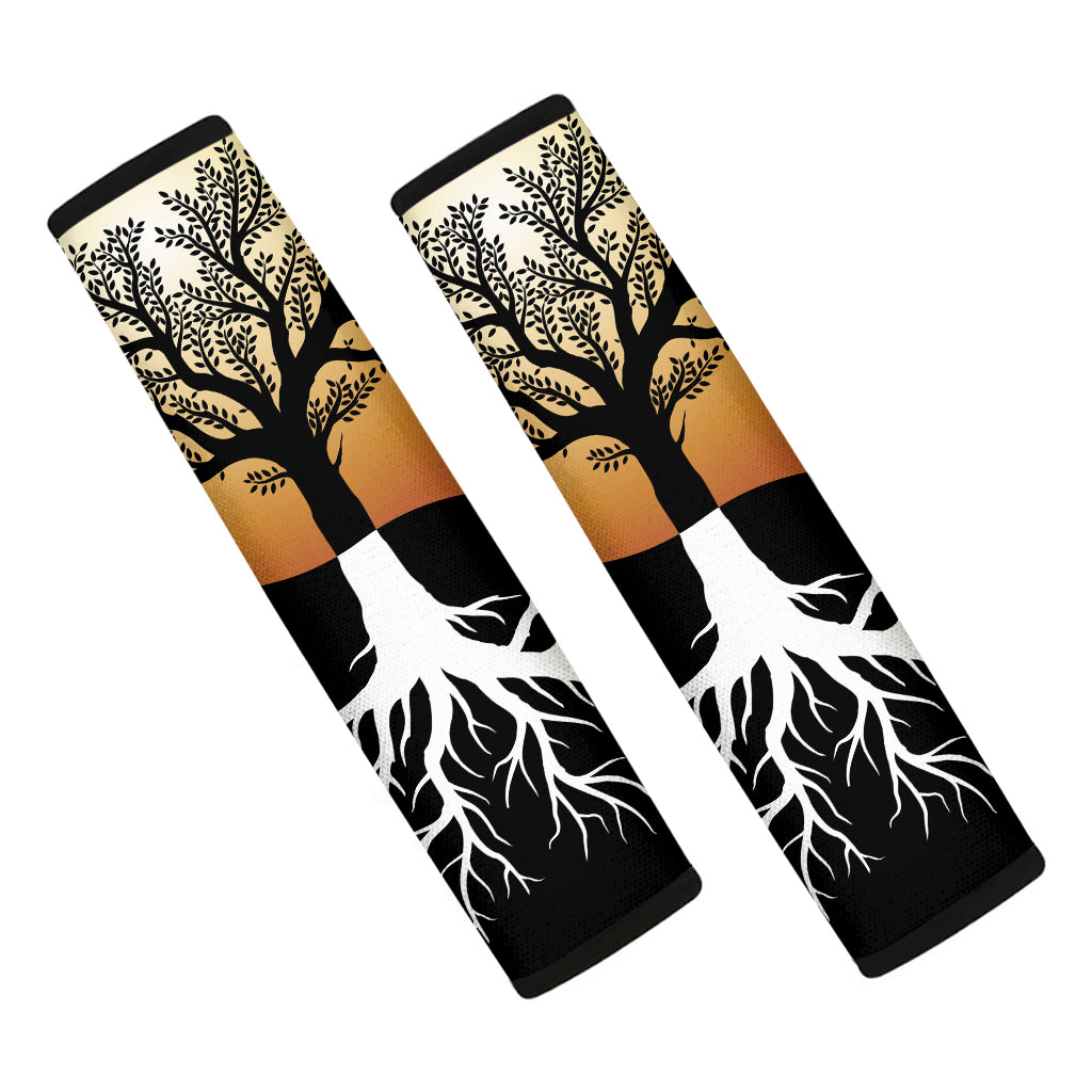 Yin Yang Tree Of Life Print Car Seat Belt Covers