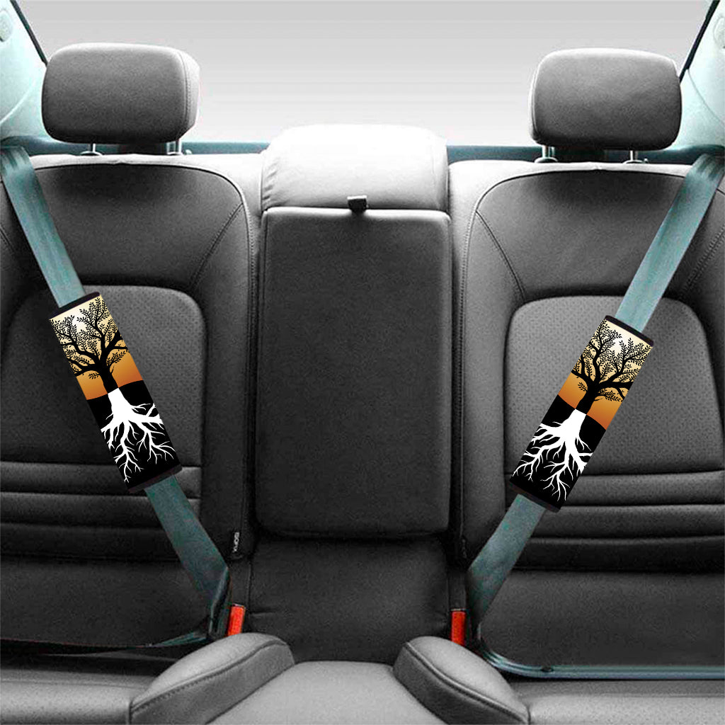 Yin Yang Tree Of Life Print Car Seat Belt Covers