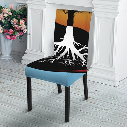 Yin Yang Tree Of Life Print Dining Chair Slipcover
